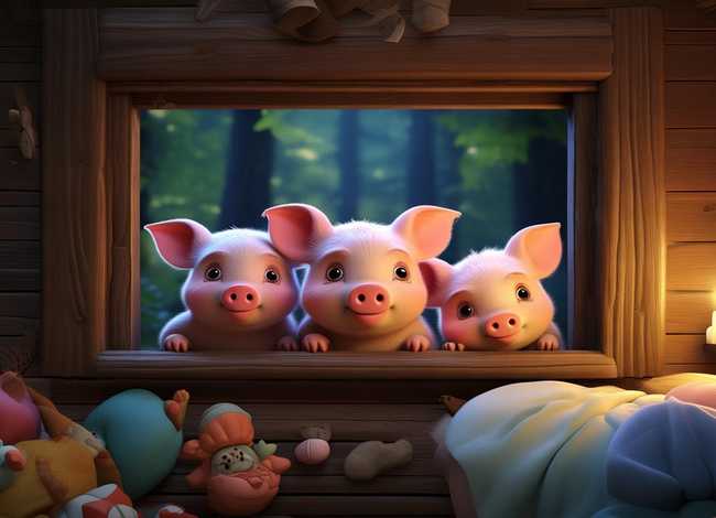 贝瓦故事睡前故事、贝瓦故事睡前故事三只小猪
