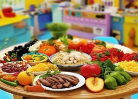 手绘幼儿健康食谱；手绘幼儿健康食谱图片
