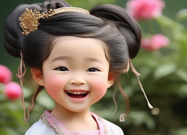 简单的汉服发型教程儿童，简单的汉服发型教程儿童图片