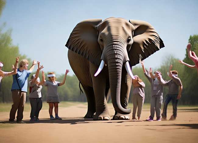 盲人摸象的故事（盲人摸象的故事和寓意）