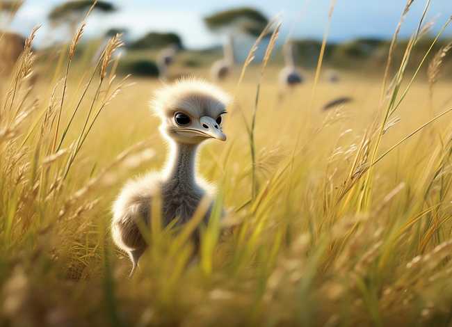 鸵鸟幼儿，鸵鸟幼儿故事