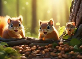 三只小松鼠的故事；三只小松鼠的故事简介