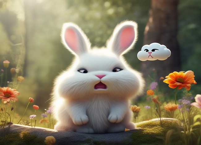 儿童睡前经典故事小白兔爱发脾气 - 小白兔发脾气的故事