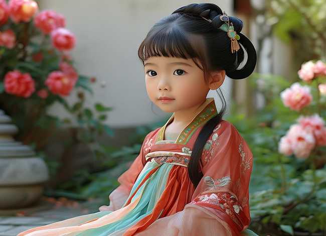 汉服发型幼儿，汉服发型幼儿图片
