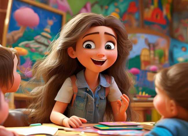 儿童动画女孩故事；一个动画片一个女孩讲故事