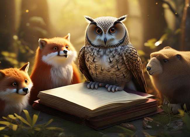 动物故事画画图片（动物故事画画图片大全）