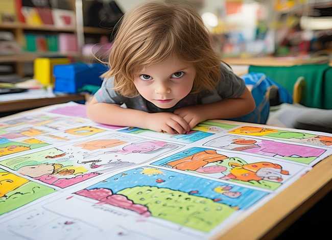 儿童故事漫画书二年级 二年级自己画简易漫画故事