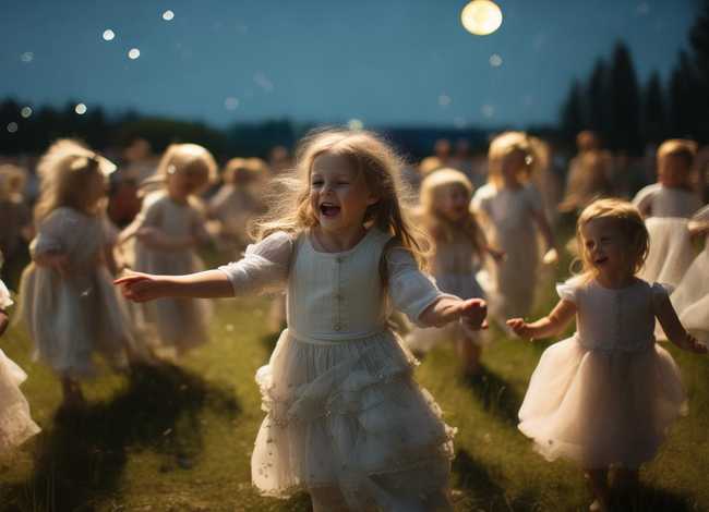 月光童话故事儿童，幼儿舞蹈月光童话