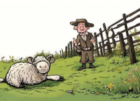 亡羊补牢寓言故事绘画a4纸竖版，亡羊补牢寓言故事绘本的画