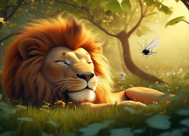儿童故事蚊子和狮子的背景音乐，狮子和蚊子童话故事背景音乐