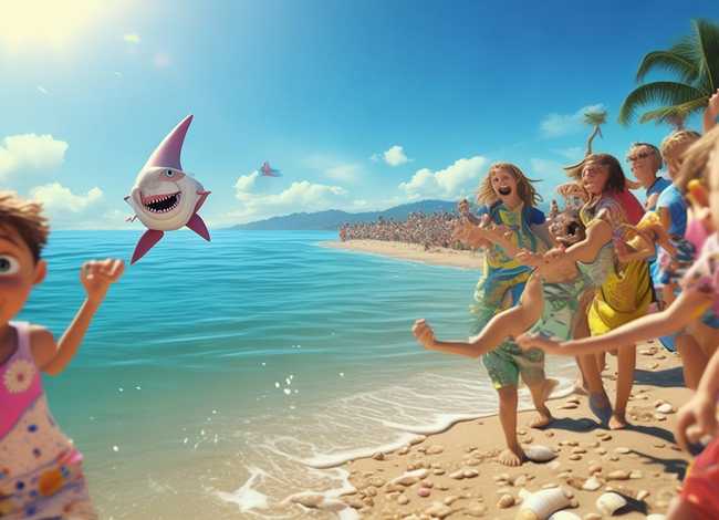 儿童故事鲨鱼来了，鲨鱼来了故事视频