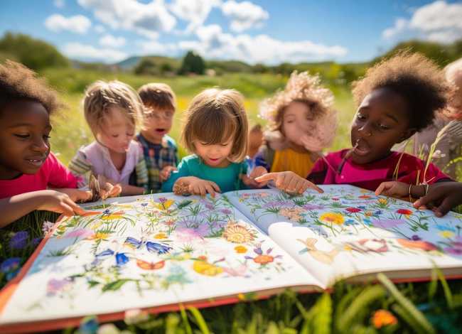 儿童故事春天是一本彩色的书 儿歌春天是一本彩色的书