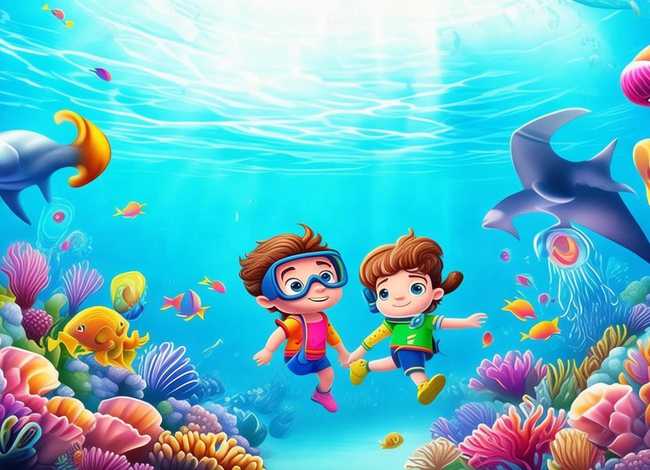 海底大冒险儿童故事 - 海底大冒险的故事