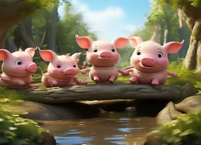儿童故事小猪兄弟、绘本故事小猪三兄弟