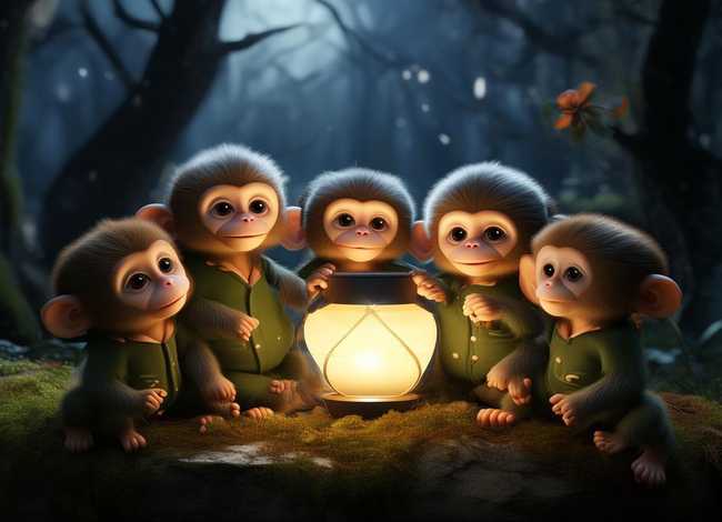 儿童睡前故事长篇五只小猪 睡前故事五只小猴