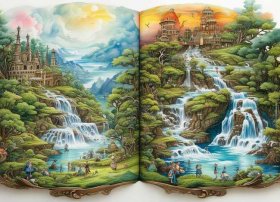 水彩故事连环画复杂、水彩故事连环画复杂图片