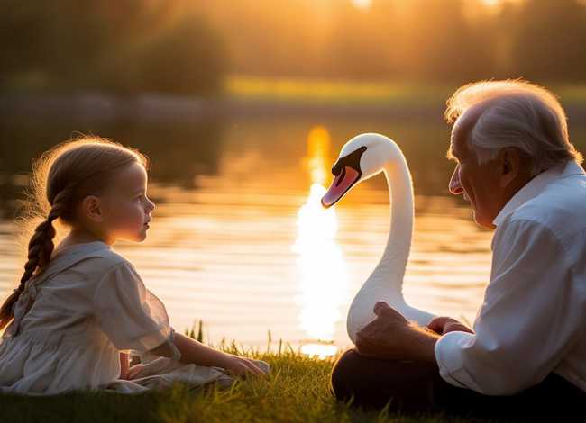 白天鹅的儿童睡前故事，白天鹅的故事文字