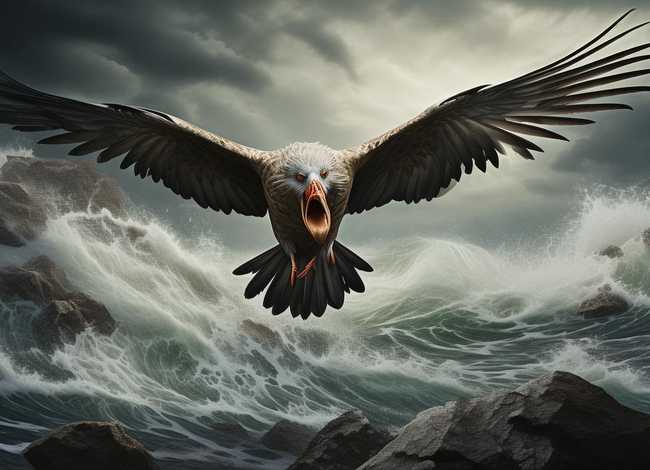 神话传说故事精卫填海简笔画、神话传说故事精卫填海简笔画怎么画