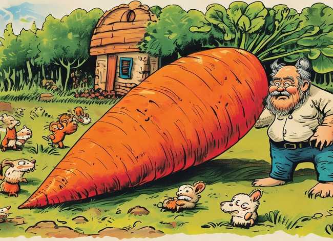 民间故事绘本（拔萝卜俄罗斯民间故事绘本）