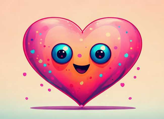 心字儿童卡通简笔画；心字儿童卡通简笔画图片