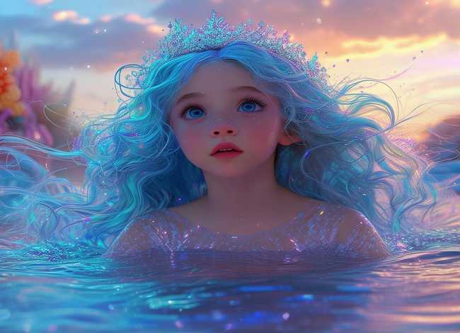 儿童版海的女儿童话故事完整版（少儿故事海的女儿）