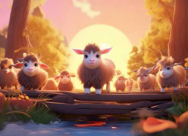 儿童故事山羊过桥；3-6岁山羊过桥儿童睡前故事