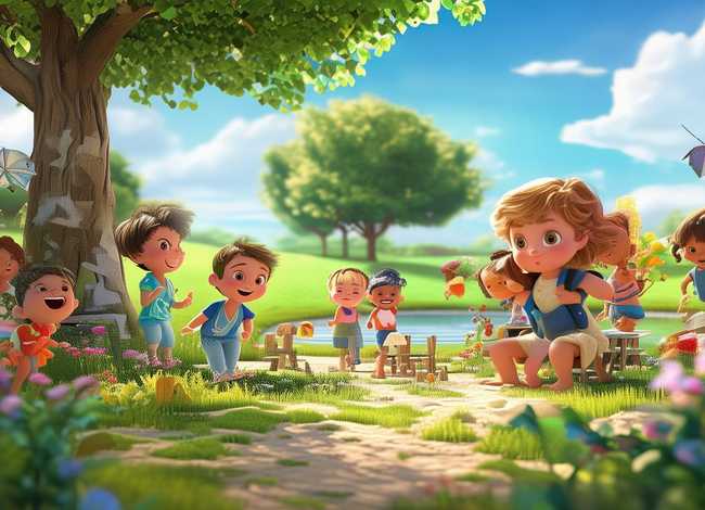 夏天的故事儿童 - 夏天的故事绘画幼儿园