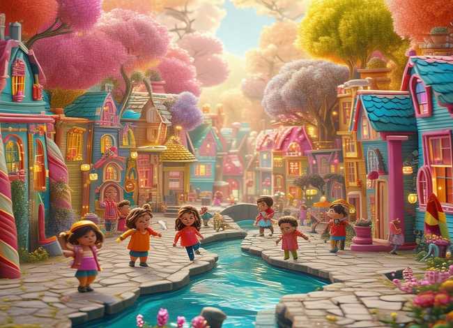 童话小镇儿童故事、童话小镇儿童画