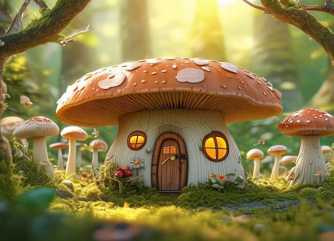 儿童故事蘑菇屋；蘑菇屋的故事