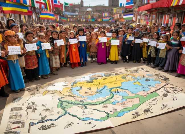 丝绸之路儿童简笔 丝绸之路简笔画 手抄报