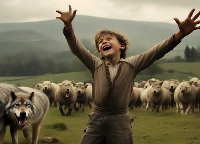 狼来了儿童故事完整版文字 - 少儿故事狼来了完整版