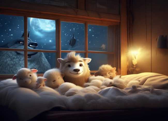 儿童睡前故事狼和七只小羊（睡前故事 第3集狼和七只小羊）