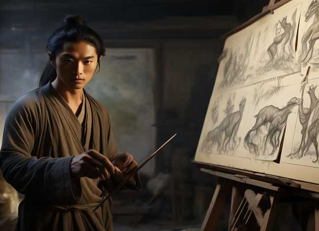 徐悲鸿画画故事 - 徐悲鸿励志学画的故事简介