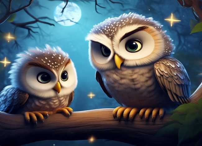 关于猫头鹰儿童的故事简短（关于猫头鹰的幼儿故事）