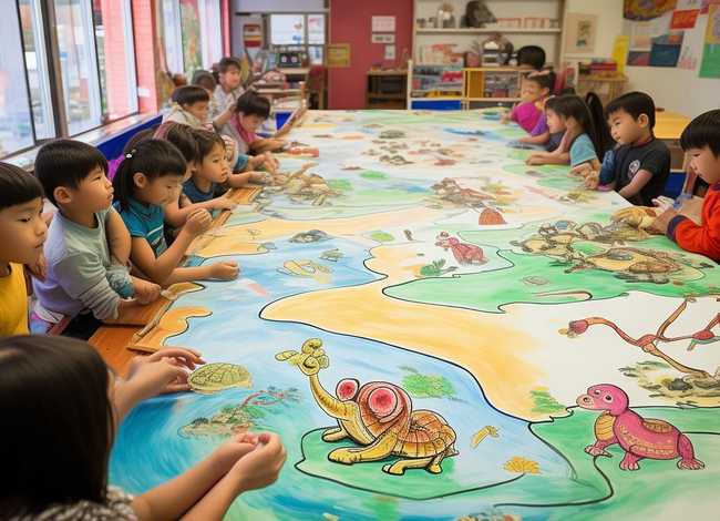 成语故事儿童画大班创意 - 成语故事绘画展大班教案