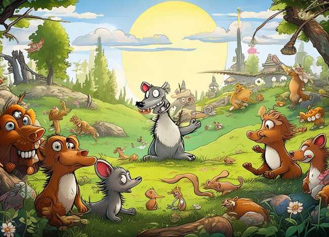 寓言故事绘画，寓言故事绘画手抄报