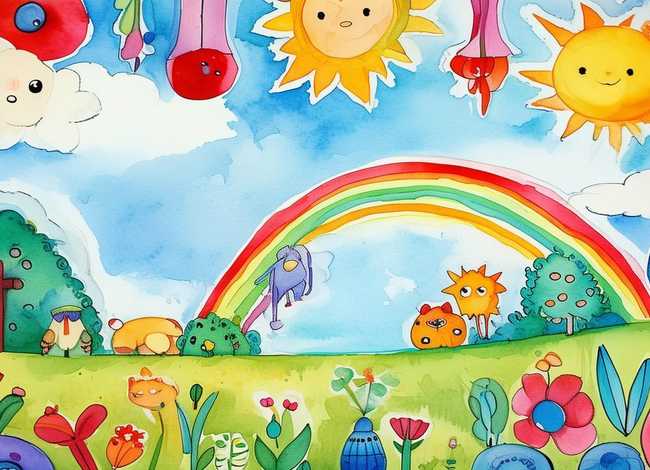 儿童水彩画图片，儿童水彩画图片大全简单漂亮