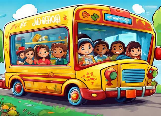 校车的儿童故事绘本，校车旅行绘本故事视频