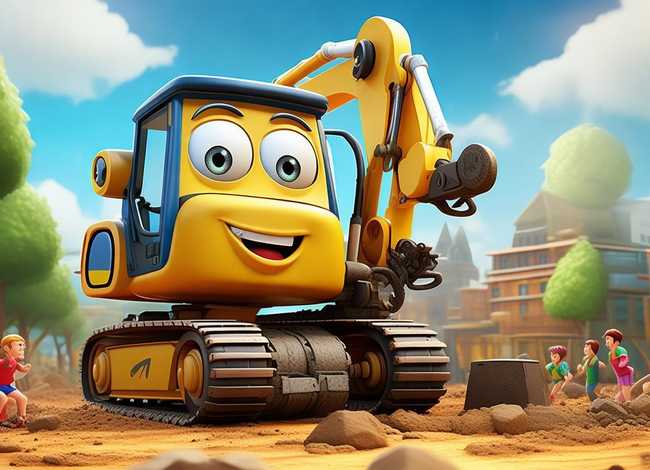 挖掘机动画片儿童故事视频、挖掘机的故事动画片 挖掘机动画片儿童故事视频、挖掘机的故事动画片