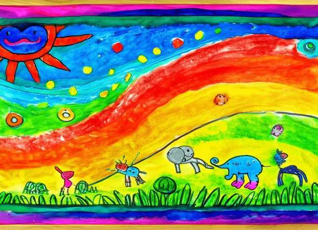 儿童水粉画的图片 儿童水粉画的图片怎么画