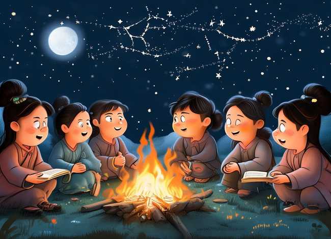 七夕古诗儿童版朗诵；七夕古诗怎么朗诵