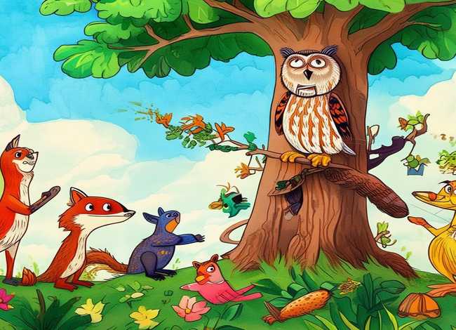 寓言故事的儿童绘画（寓言故事的绘画图片）