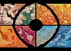 神话故事连环画6幅图片简单概括 神话故事连环画6幅图片简单概括大全