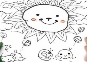 线描画儿童画简单图片（线描画儿童画简单图片可爱）