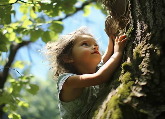 英语故事女孩（英语故事女孩坚难爬到最高树上找鸟）