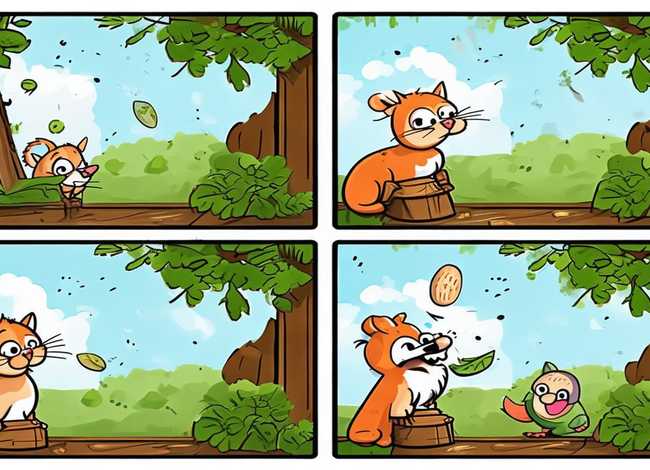 四格绘画 故事（四格绘画 故事图片）