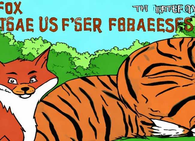 寓言故事狐假虎威手抄报 - 寓言故事狐假虎威手抄报简单