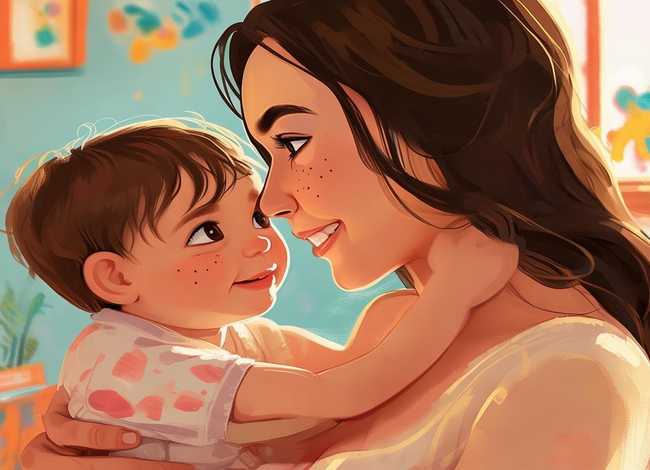 母爱的儿童画 - 母爱的儿童画图片大全