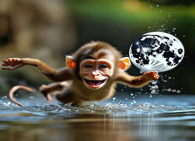 猴子捞月儿童故事要有表情和动作 猴子捞月故事动作表演