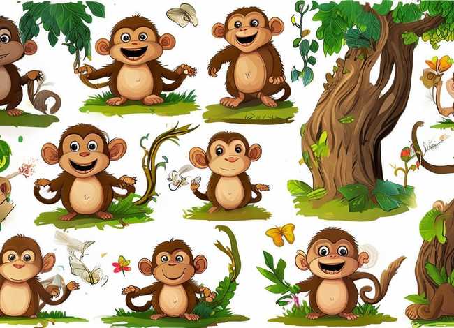 关于猴的谜语和答案大全图片、关于猴的谜语和答案大全图片及解释